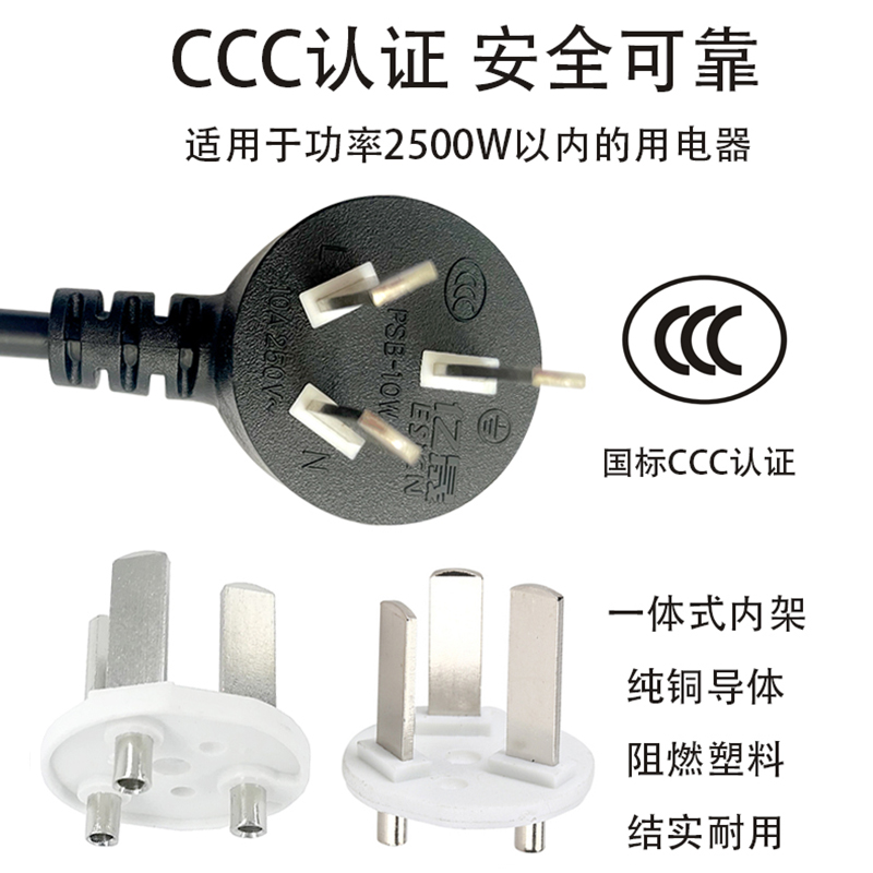 國(guó)標(biāo)單頭電源線(xiàn)