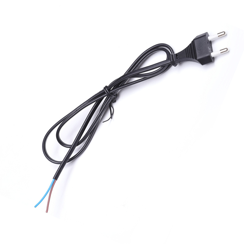 歐標(biāo)兩芯扁頭電源線