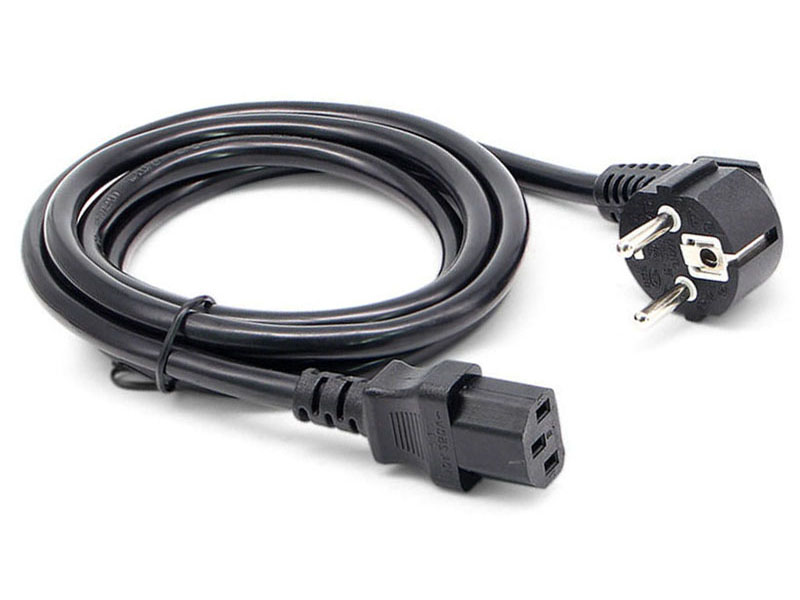 歐標三插雙頭電源線